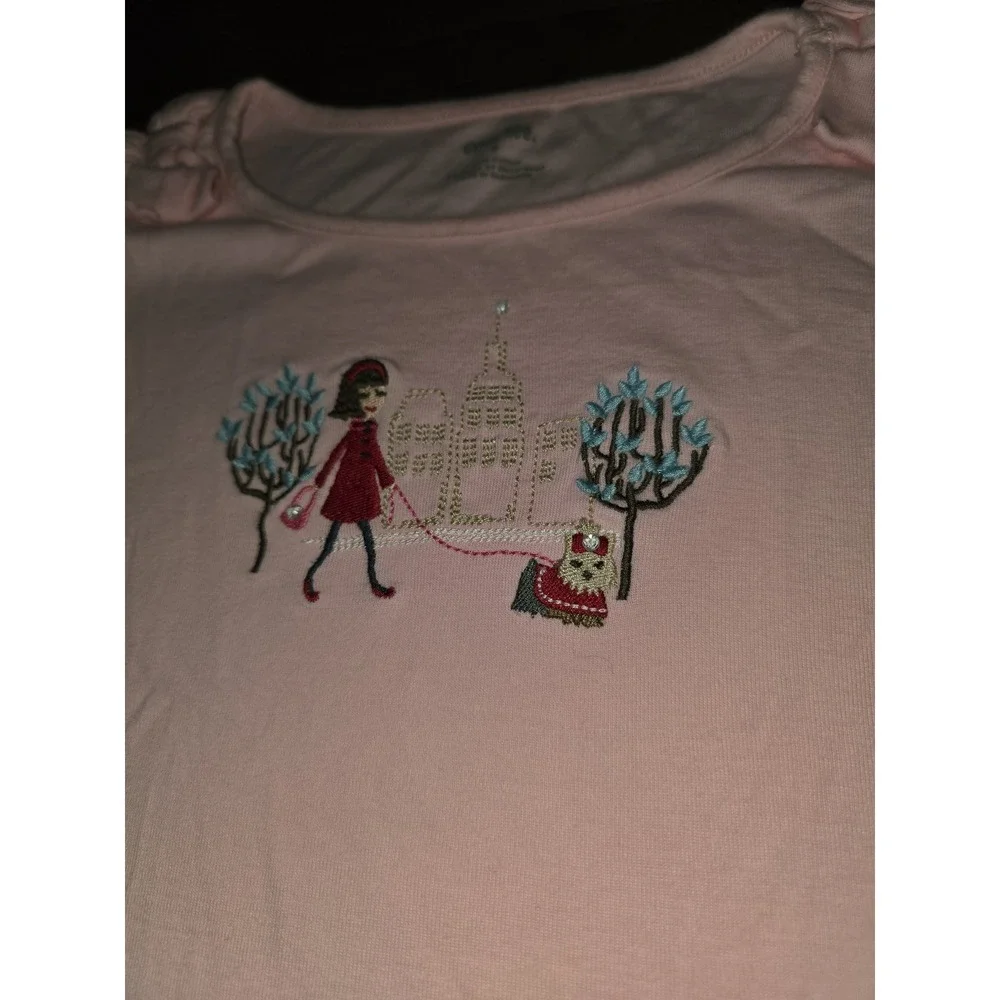 Gymboree new york girl dog top size 9